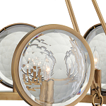 Люстра круглая с прозрачными рельефными плафонами Crystal Prism варинант исполнения - 2 | Loft Concept в Костроме