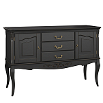 Консоль черная из массива бука с ящиками в стиле прованс Black Provence варинант исполнения - 2 | Loft Concept в Костроме