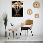 Бра в форме диска из натурального камня с декоративным центральным элеменом Cryptocrystalline Stone варинант исполнения - 2 | Loft Concept в Костроме