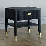 Прикроватная тумбочка с ящиком Elsa Dreams Black варинант исполнения - 1 | Loft Concept в Костроме