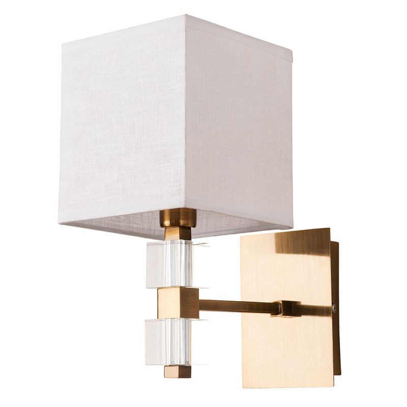 Бра Tradonico Sconces Brass Латунь Белый Прозрачный Бра Tradonico Sconces Brass Латунь Белый Прозрачный в Костроме | Loft Concept