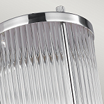 Бра для ванных комнат с прозрачным рифленым цилиндрическим плафоном на прямоугольном зеркальном основании Feiss варинант исполнения - 3 | Loft Concept в Костроме