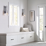 Бра с плафоном в форме колокола из прозрачного стекла с пузырьками Feiss варинант исполнения - 6 | Loft Concept в Костроме