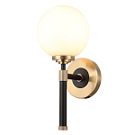 Бра с белым стеклянным плафоном в форме шара Cedar & Moss Light варинант исполнения - 1 | Loft Concept в Костроме