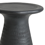 Круглый приставной столик из массива манго Piero Black Side Table варинант исполнения - 2 | Loft Concept в Костроме