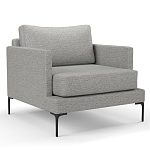 Мебельная ткань Шенилл серый цвет 138 см T4-29 варинант исполнения - 3 | Loft Concept в Костроме