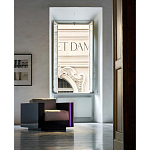 Дизайнерское кожаное кресло Poltronova Saratoga Armchair варинант исполнения - 4 | Loft Concept в Костроме