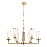 Люстра с 6-ю цилиндрическими стеклянными плафонами Jeanette варинант исполнения - 1 | Loft Concept в Костроме