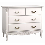Комод белый из массива бука в стиле прованс White Provence варинант исполнения - 2 | Loft Concept в Костроме