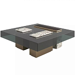 Дизайнерский журнальный стол с квадратной столешницей на 3-х ножках Oloha варинант исполнения - 1 | Loft Concept в Костроме