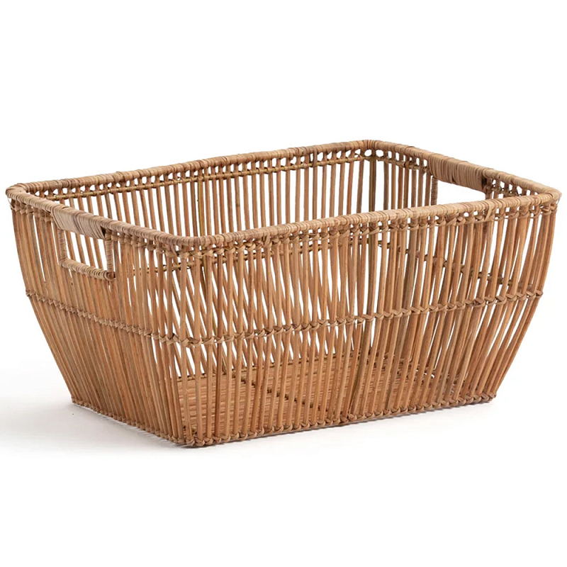 Корзина для белья из ротанга Tamu Wicker Basket Коричневый в Костроме | Loft Concept 