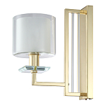 Бра с геометрическим каркасом из металла и цилиндрическим стеклянным плафоном Laurent варинант исполнения - 5 | Loft Concept в Костроме