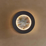 Бра в форме диска цвета латунь Brass Borders варинант исполнения - 5 | Loft Concept в Костроме