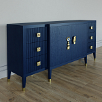 Большой Комод-буфет Elsa Dreams Blue с ящиками варинант исполнения - 3 | Loft Concept в Костроме