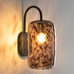 Бра с плафоном из янтарного стекла Amber Olmos Wall Lamp варинант исполнения - 3 | Loft Concept в Костроме