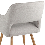 Стул в рогожке серого цвета NEASAN STOOL варинант исполнения - 6 | Loft Concept в Костроме