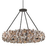 Люстра круглая с абажуром из устричных раковин Sea Ravens варинант исполнения - 2 | Loft Concept в Костроме