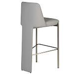 Стул барный серый с обивкой из экокожи Special Support варинант исполнения - 2 | Loft Concept в Костроме