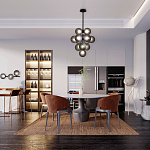 Люстра в форме виноградой грозди Inflorescence варинант исполнения - 4 | Loft Concept в Костроме