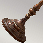 Торшер классического стиля цвета темная бронза с бежевым льяным абажуром Feiss варинант исполнения - 4 | Loft Concept в Костроме