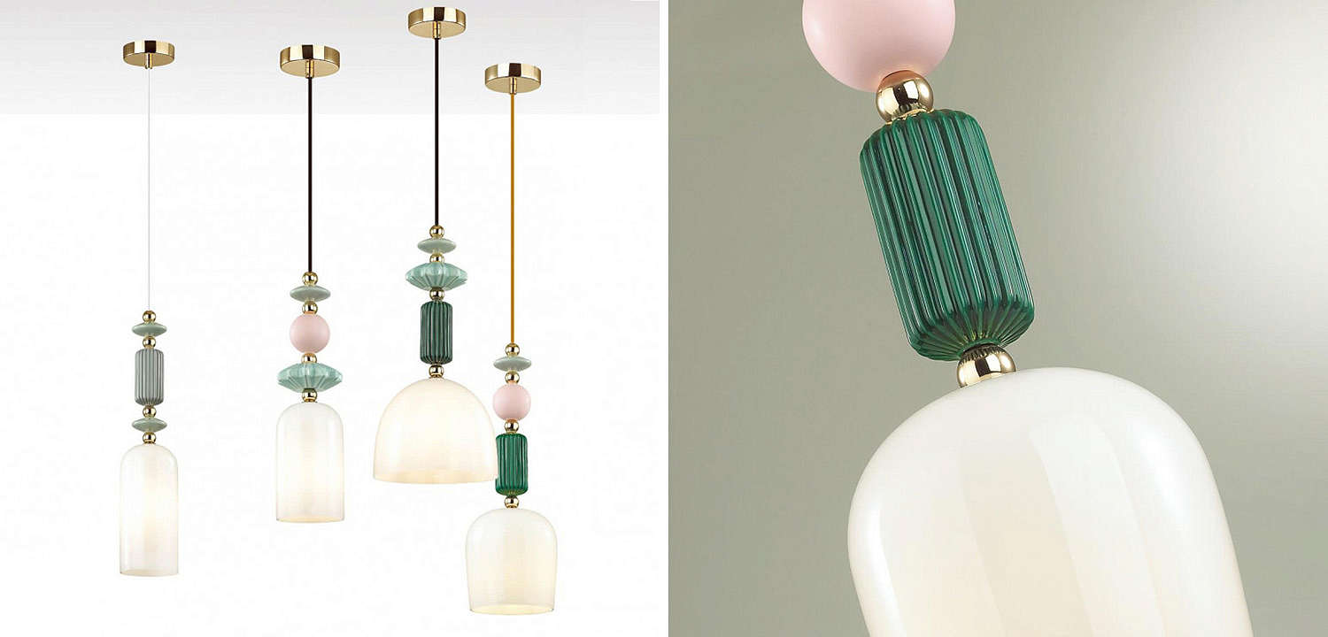 Подвесной светильник Iris hanging lamp candy green Подвесной светильник Iris hanging lamp candy green - Loft-Concept в Костроме