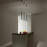 Подвсеной светильник светодиодный металлический цилиндрической формы Высота 100 см Trumpet tube варинант исполнения - 5 | Loft Concept в Костроме