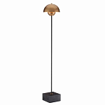 Торшер с куполообразным абажуром на чёрном мраморном основании Riverside Floor Lamp варинант исполнения - 2 | Loft Concept в Костроме