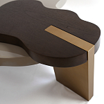 Кофейный стол со столешницей волнистой формы Gale Curved Coffee Table варинант исполнения - 2 | Loft Concept в Костроме