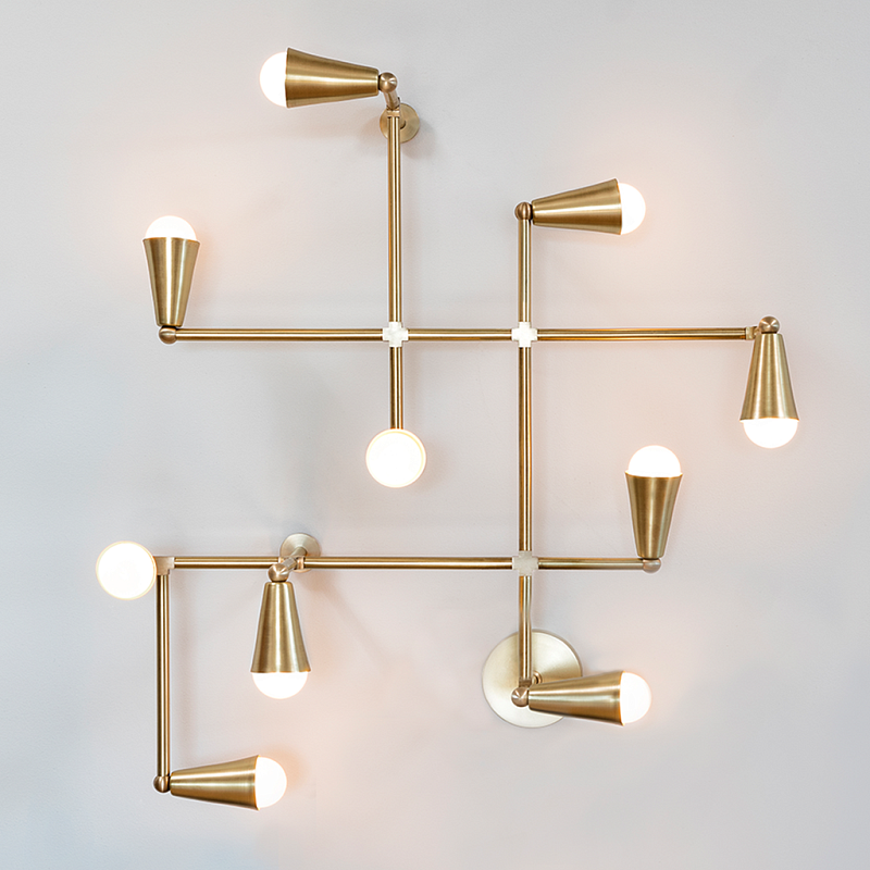 Бра Zig-Zag WALL light maker studio Латунь Бра Zig-Zag WALL light maker studio Латунь в Костроме | Loft Concept