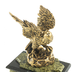 Часы настольные из натурального камня с декором в виде орла Eagle Stone Clock варинант исполнения - 9 | Loft Concept в Костроме