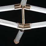 Люстра с геометрической конструкцией из вытянутых цилиндрических плафонов Hex Scaffold  варинант исполнения - 9 | Loft Concept в Костроме