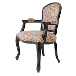 Полукресло с мягкой обивкой из льна на 4-х ножках из массива березы Gladys Armchair варинант исполнения - 3 | Loft Concept в Костроме