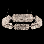 Люстра кольцевая с текстурным природным рисунком IceFlame варинант исполнения - 7 | Loft Concept в Костроме