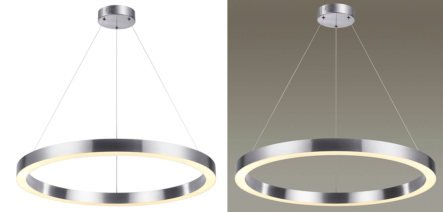 Подвесной светильник Nickel Ribbon Ring 80 Подвесной светильник Nickel Ribbon Ring 80 - Loft-Concept в Костроме