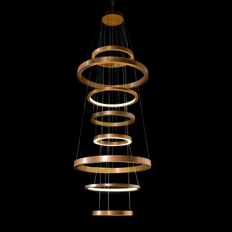 Люстра Light Ring XXL Латунь Люстра Light Ring XXL Латунь в Костроме | Loft Concept