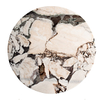 Столик журнальный с круглой мраморной столешницей Unique Stone Design варинант исполнения - 2 | Loft Concept в Костроме