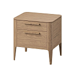 Тумба прикроватная с 2-мя выдвижными ящиками из массива дуба Type oak варинант исполнения - 1 | Loft Concept в Костроме