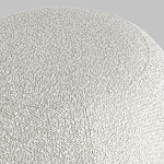 Пуф в ткани букле молочного цвета Pikelet варинант исполнения - 5 | Loft Concept в Костроме