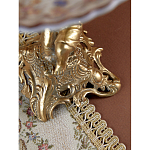 Чаша с цветочным орнаментом на ножке в виде бронзового ангела Eden Garden варинант исполнения - 10 | Loft Concept в Костроме