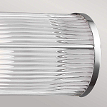 Бра для ванных комнат горизонтальное с 2-мя прозрачными рифлеными цилиндрическими плафонами Feiss варинант исполнения - 4 | Loft Concept в Костроме