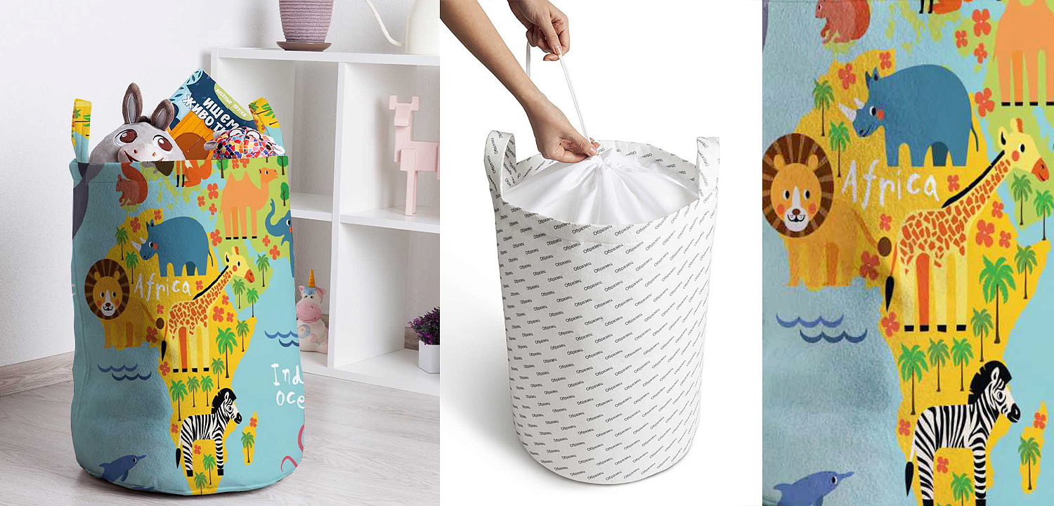 Корзина Funny Map Basket Корзина Funny Map Basket - Loft-Concept в Костроме