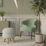 Современное мягкое кресло на металлических ножках Rakush Pistachio варинант исполнения - 8 | Loft Concept в Костроме