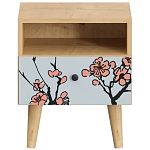 Прикроватная тумба с изображением на ящике Elise Nightstand варинант исполнения - 13 | Loft Concept в Костроме