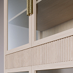 Витрина Primo со стеклянными фасадами и 2 ящиками Светлый дуб варинант исполнения - 6 | Loft Concept в Костроме