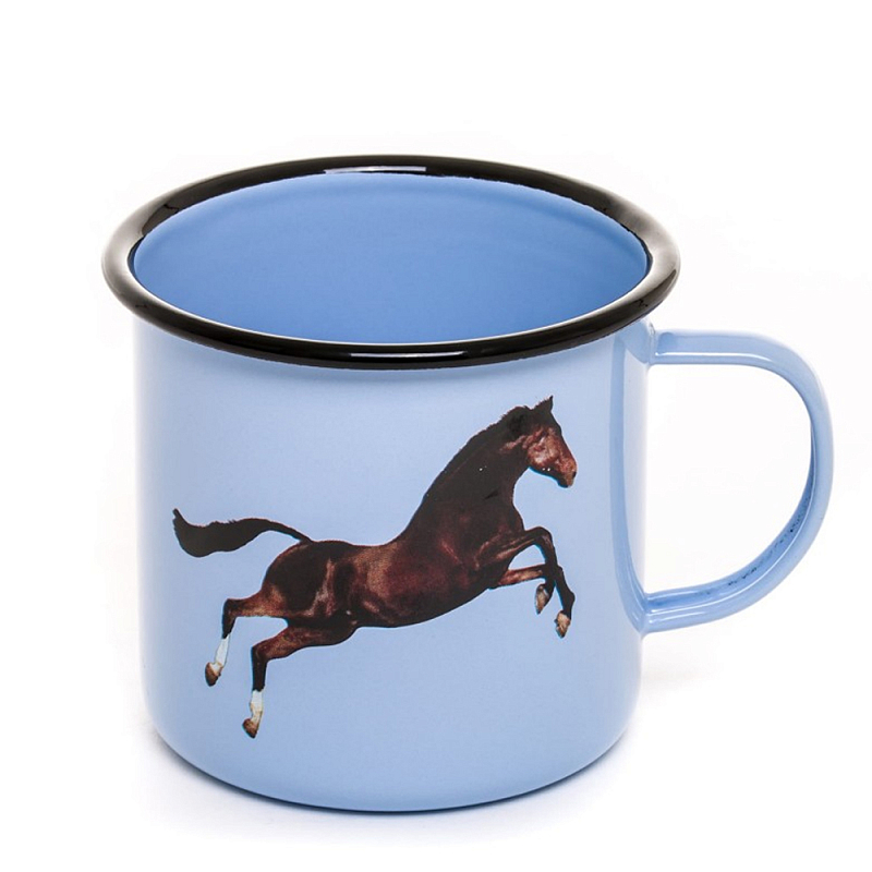 Кружка Seletti Horse Голубой Коричневый Кружка Seletti Horse Голубой Коричневый в Костроме | Loft Concept