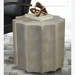 Приставной стол бежевый Stingray Skin Table кожа варинант исполнения - 1 | Loft Concept в Костроме