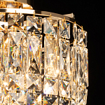 Потолочный светильник круглый с прозрачными подвесками Lunet варинант исполнения - 4 | Loft Concept в Костроме