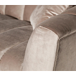 Диван трехместный велюровый серый Island of Comfort варинант исполнения - 3 | Loft Concept в Костроме