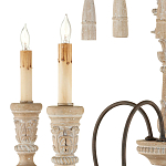 Люстра с состаренными резными элементами Big Graceful Profile варинант исполнения - 1 | Loft Concept в Костроме