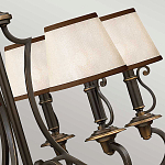 Люстра бронзового цвета с бежевыми абажурами из органзы в классическом стиле Hinkley варинант исполнения - 13 | Loft Concept в Костроме